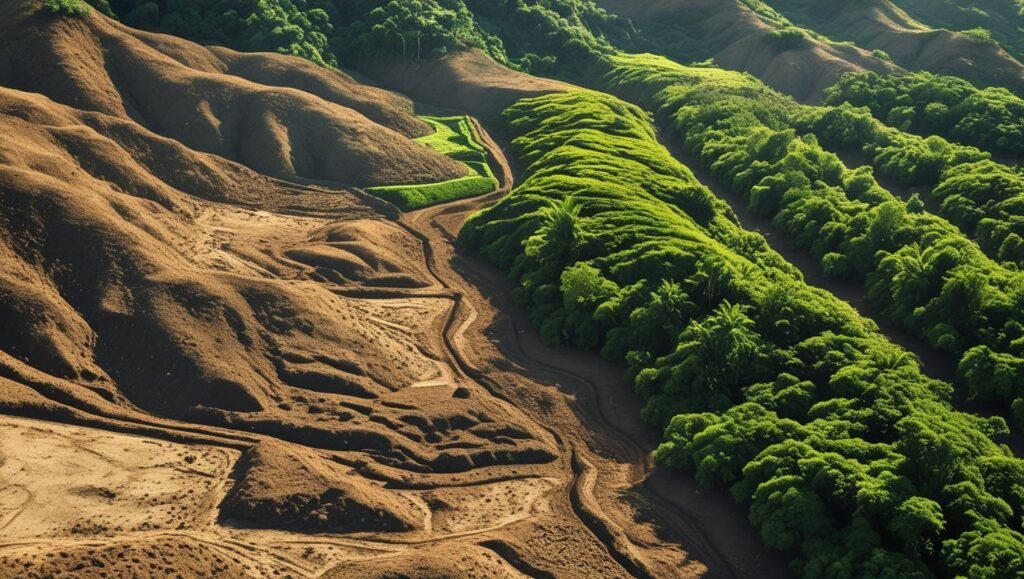 alt="coffee farming deforestation biodiversity impact infographic"
